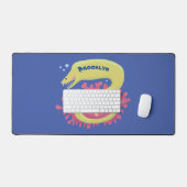 Groene moray paling grappige cartoon illustratie bureaumat (Keyboard & Muis)