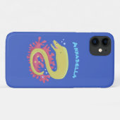 Groene moray paling grappige cartoon illustratie Case-Mate iPhone case (Achterkant (horizontaal))