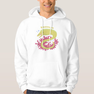 Groene moray paling grappige cartoon illustratie hoodie