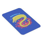 Groene moray paling grappige cartoon illustratie magneet (Rechterzijde)