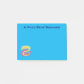 Groene moray paling grappige cartoon illustratie post-it® notes (Voorkant)