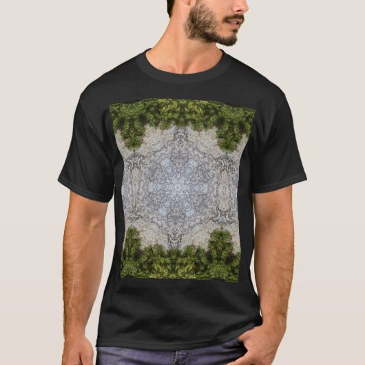Groene Mos & Aarde Natuur Kunst T-shirt (Voorkant)