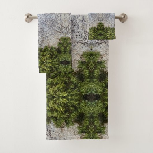 Groene Mos & Natuur Earth Art Bad Handdoek (Insitu)