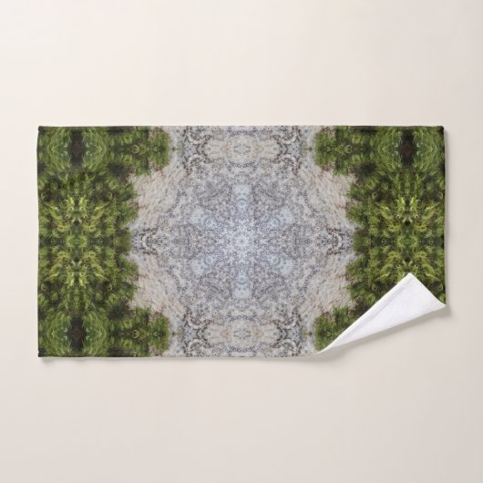 Groene Mos & Natuur Earth Art Bad Handdoek (Handdoek)