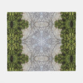 Groene Mos & Natuur Earth Art Fleece Deken (Voorkant (Horizontaal))