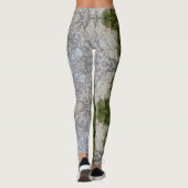 Groene Mos & Natuur Earth Art Leggings (Achterkant)