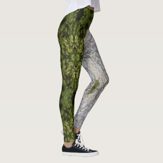 Groene Mos & Natuur Earth Art Leggings (Rechts)