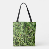 Groene mos natuur tote bag (Achterkant)