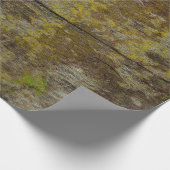 Groene mos textuur en achtergrond. abstract, leven cadeaupapier (Hoek)