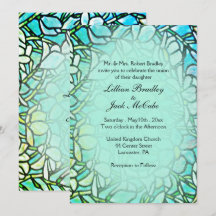 Groene Mosaic Floral Tegel Wedding