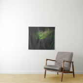 Groene mossy rots met reflectie in water wandkleed (In Situ (horizontaal))