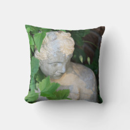 Groene Motivatie stenen tuin beeldhouwwerk Natuur Kussen