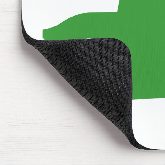 Groene motorfiets muismat (Hoek)