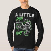 Groene motorfiets vuile bike MX Motocross Mannen b T-shirt (Voorkant)
