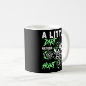 Groene Motorfiets Vuilfiets MX Motorcross Koffiemok (Voorkant rechts)