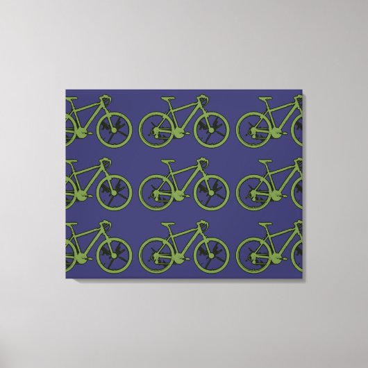 groene motorwand canvas afdruk (Voorkant)