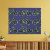 groene motorwand canvas afdruk (Insitu (Woonkamer))
