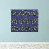 groene motorwand canvas afdruk (Insitu (Houten vloer))