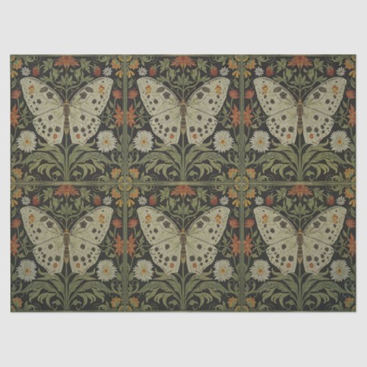 groene motten ontkoppelingspapier tissuepapier (Voorkant)