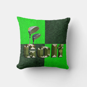 Groene mozaïekGolfclubs, kussen