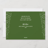 Groene Multiple Photo Happy Feestdagenkaart (Achterkant)