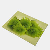 Groene Mums Deurmat (Schuin)