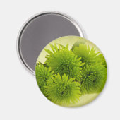 Groene Mums Magneet (Voorkant / Achterkant)
