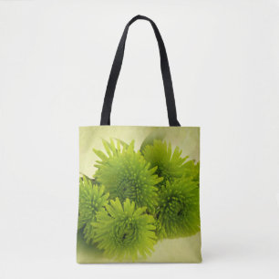 Groene Mums Tote Bag