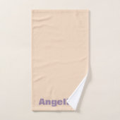 Groene munt beige abstracte geometrische patroonna bad handdoek (Handdoek)