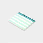 Groene Munt Piramide Vormen & Strepen Post-it® Notes (Schuin)
