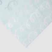 Groene Munt Squiggle Ombre Tissuepapier (Detail)