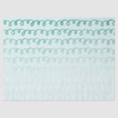 Groene Munt Squiggle Ombre Tissuepapier (Voorkant)