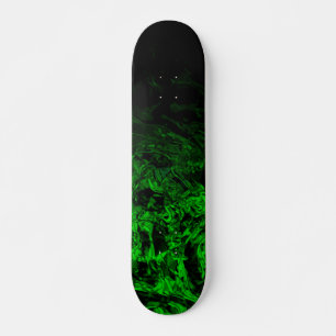 Groene mutant zwart geometrisch verloop draait ron persoonlijk skateboard