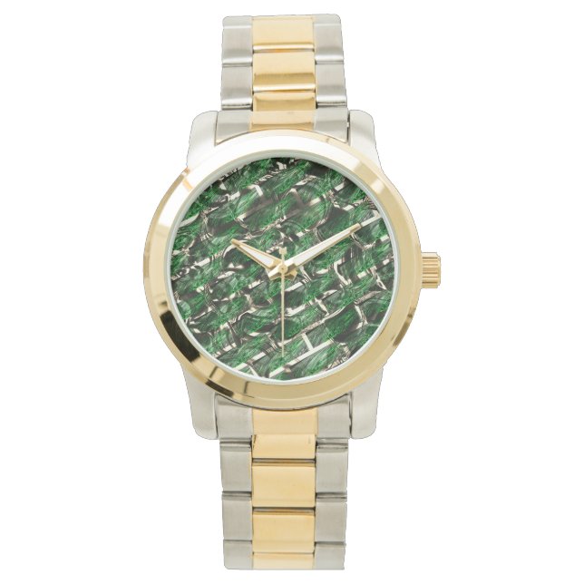 Groene 'muur'-effect en donkerste bubbels? horloge (Voorkant)