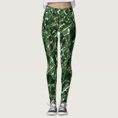 Groene 'muur'-effect en donkerste bubbels? leggings (Voorkant)