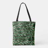 Groene 'muur'-effect en donkerste bubbels? tote bag (Achterkant)