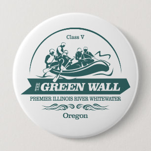 Groene Muur (rafting 2) Ronde Button 4,0 Cm