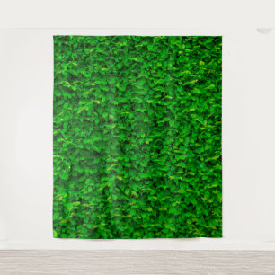 Groene muur tuingordel bos feest achtergrond wandkleed