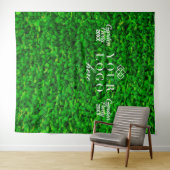 Groene Muurtuin Maatwerk Logo Feest Achtergrond Wandkleed (In Situ (horizontaal))