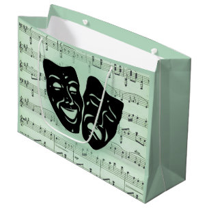 Groene muziek en theater Griekse maskers Groot Cadeauzakje