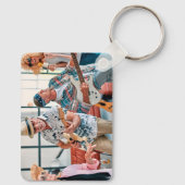 Groene muziek verbindt mensen Sleutelhanger (Achterkant)