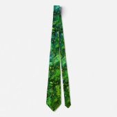 Groene Muziekinstrument Abstracte Print Necksjaal Stropdas (Voorkant)