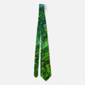 Groene Muziekinstrument Abstracte Print Necksjaal Stropdas (Achterkant)