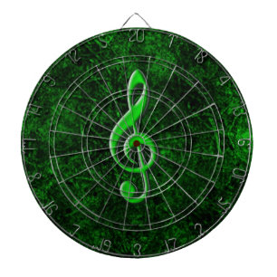 Groene muzieknoot Symbool Dartbord