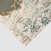  groene Muzieknoten ontkoppeling Tissuepapier (Detail)