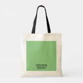 Groene Myceense Griekse geïnspireerde geit Canvas Tote Bag (Achterkant)
