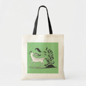 Groene Myceense Griekse geïnspireerde geit Canvas  Tote Bag (Voorkant)