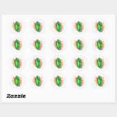 Groene mystieke stralende edelsteen sticker (Vel)