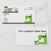 Groene naaimachine visitekaartje (Voorkant / Achterkant)