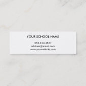 Groene naam afstuderen bekendmaking jaar contactkaartje (Achterkant)